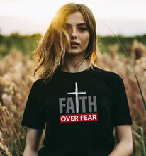 Load image into Gallery viewer, Faith Over Fear Short Sleeve Christian T-Shirt