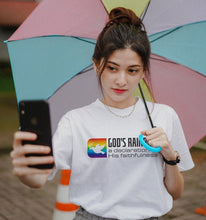 Load image into Gallery viewer, God's Rainbow Short Sleeve Christian T-Shirt