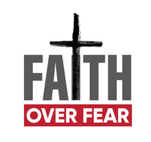 Load image into Gallery viewer, Faith Over Fear Short Sleeve Christian T-Shirt