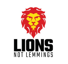 Load image into Gallery viewer, Lions Not Lemmings Stickers
