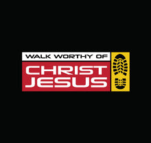 Load image into Gallery viewer, Walk Worthy of Christ Short Sleeve Christian T-Shirt
